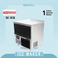 Mesin Pembuat Es Batu Gomesin SK-101B Ice Maker Kapasitas Bin 25kg