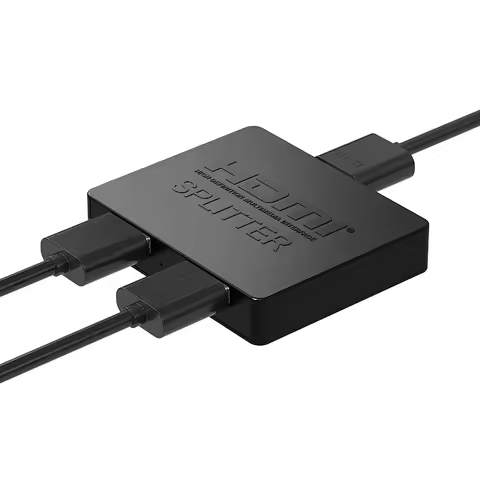 4Kx2K HDMI Splitter 1 in 2 out 1080P 60Hz HDMI Video Splitter 1 Source to 2 Screens Duplicate Displa