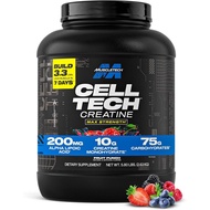 MuscleTech Creatine Monohydrate Powder - Cell-Tech Creatine Powder Post Workout Recovery Drink, Musc