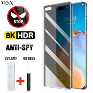 Matte Anti-Spy Privacy UV Tempered Glass Screen Protector For Huawei P60 P50 P40 P30 Mate 50 40 30 20 Nova 11 Ultra 10 9 8 7 Pro Plus Pro+ 4G 5G 2023