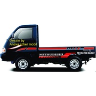 stiker mobil pick up t120ss predator promo stiker mobil oick mitsubishi t120ss terbaru striping