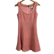 Oscar de la Renta Dress Size 0 tweed pink Women Direct from Japan Secondhand