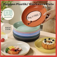 23cm/Pinggan Plastik/Pinggan Ikea/Set Pinggan/Microwave Plate/Plastic Plate/Piring Plastik/Pinggan A