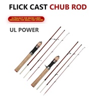 Mavllos Light Spinning Fishing Rod,1.4M UL Power 4-Section Lightweight Micro Casting Fishing Rod for