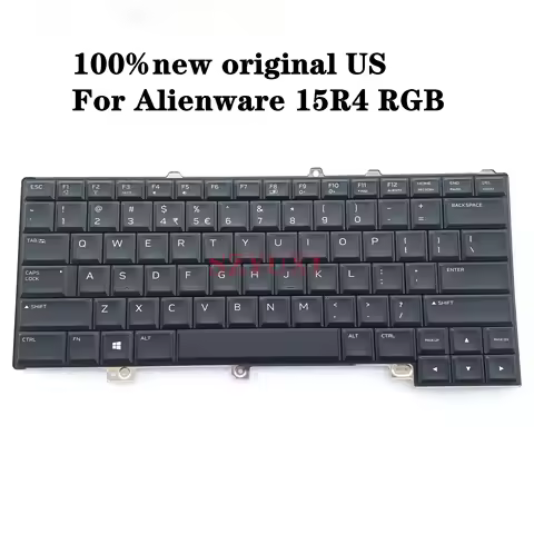 100%NEW original US English For Dell Alienware 15 R4 keyboard RGB backlight 06T78 006T78 NSK-EDPBC P
