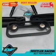 Knalpot V80 v75 Standar AHM hitam crom superbok yamaha motor 2tak racing garing kemrincing