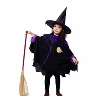 Kostum Jubah Nenek Sihir | Baju Anak Sihir | Kostum Penyihir Anak |