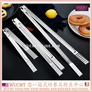 【WUCHT】Stainless Steel Steak Clamp Food Clip Bread Meat Tong Korean BBQ Tong Kitchen Cooking Tool Pe