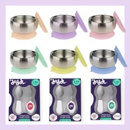 little.b 316 Double-Layer Stainless Steel Suction Cup Bowl 316 Stainless Steel 316 stainless steel b