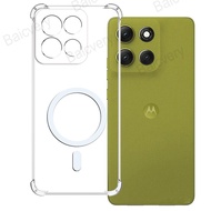 For Motorola Moto G75 / G86 / G56 / G100 Pro / G66J / G66Y Transparent Clear Soft TPU Back Cover Wit