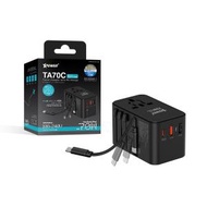 XPOWER - TA70C 內置線 70W PD+PPS GaN旅行充電器(原裝行貨 香港官方保養)