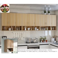 * Ready Stock * Kitchen hanging cabinet wall cabinet DIY/80x37x80cm/2 Door (Colour:walnut) Kabinet d