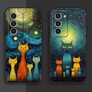 DMY case cats Samsung S23 S22 plus S21FE S22 Ultra S20fe S20 S21 S10 note 10 lite 20 8 9 soft silicone cover case shockproof