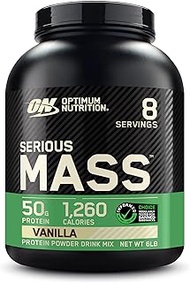 Optimum Nutrition Serious Mass Weight Gainer Protein Powder, Vitamin C, Zinc and Vitamin D for Immun