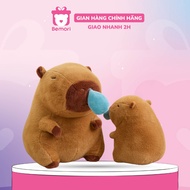 Bemori brown snot capybara teddy bear, high quality cute capybara mouse stuffed animal