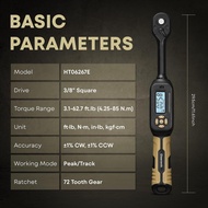 Digital Torque Wrench 3/8 Drive, 3.1-62.7ft-lb (4.25-85 Nm) ±1% Accuracy Inch Pound Torque Wrench wi