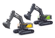 Huina 150 New Alloy Diecast Excavator 1593 Static Version Simulation Metal Engineering Construction Model 1721 Hobbies and Toys