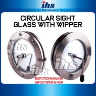 CIRCULAR SIGHT GLASS WITH WIPER DN150