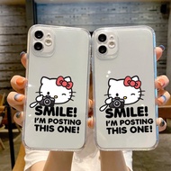 Iphone case in Kitty smile this one 7/7plus/8/8plus/x/xr/xs/11/12/13/pro/max/promax/14/pro/max u1830