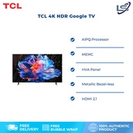 【2025 New Model】 TCL 55"/65"/75" 4K HDR Google TV | P61K Series | Dolby Audio | AiPQ Processor | MEM