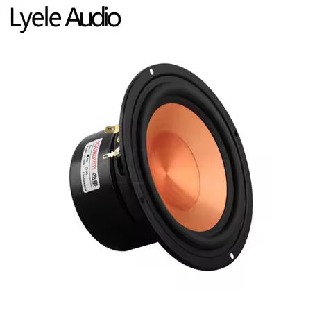 Lyele Audio 4-inch Subwoofer 40W HiFi Home Bookshelf Speaker Speaker 5.25-inch Home Theater DIY Y35 