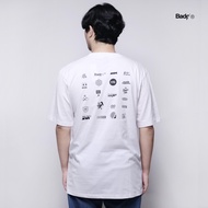 Badger Basic T-shirt ALL LOG White