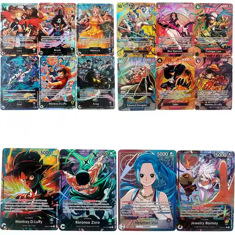 Anime Card One Piece OPCG SP OP15 English SP Leader Boa Hancock Luffy Enel Sobo Hobby Collectibles G