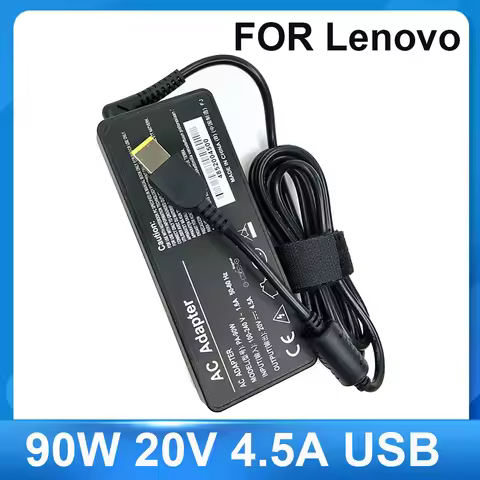 AC Adapter 90W 20V 4.5A USB Pin OT-APB03 Laptop Charger For Lenovo ThinkPad X1 Ultrabook B40 G50 M44