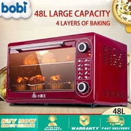 48L Household BOBI Oven 1800W Cake And Bread Mini For Baking Electric Oven Multipurpose Red Timing