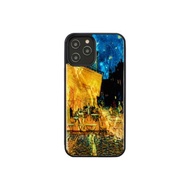 Man&wood iPhone 12 / 12 Pro 天然貝殼 造型保護殼-露天咖啡座