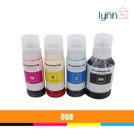 Compatible Epson 008 Ink Bottle Black Cyan Magenta Yellow SG Ready Stock
