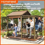 Solid wood Outdoor Gazebo with Swing  Di luar Buaian