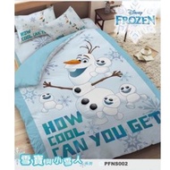 冰雪奇緣 雪寶與小雪人 床包組 床包 床單 枕頭套 枕套 雙人床包枕套組