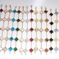 18K Gold V&CA Van Cleef 18K Four Leaf Clover Bracelet Bangle For Women