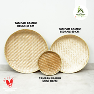 Tampah Anyaman Bambu/Nampan Bambu/Tampah Tumpeng Hampers Bambu