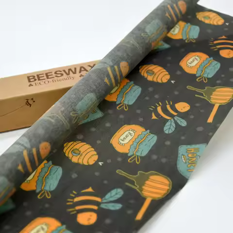 Beeswax Fresh-keeping Cloth Beeswax Packaging Film Reusable Food Grade Fruit Preservation Cloth Food