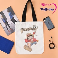 One Piece Monke D Luffy Canvas Tote Bag Tote Bag Cover Comic 02