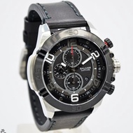Jam Tangan Pria Balmer B 8119 Silver Sapphire Leather Kulit Original