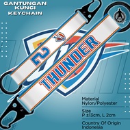 GANTUNGAN Motorcycle Keychain, THUNDER WHITE Car KeychainKeychain | Basketball | NBA NBA | Sports