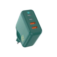 RAPHA CHARGER 65W WITH DUAL PORT USB-C AND DUAL PORT USB-A POWER GAN I GREEN / CH5110-GR - Fast Char