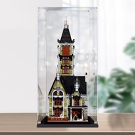Clear Acrylic Display Case for Lego Haunted House 10273 Toy Models Dustproof Collector Showcase