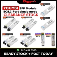 YOUYSI SFP MODULE SC/LC PORT GIGABIT SINGLE MODE SINGLE CORE OPTICAL TRANSCEIVER MODULE SFP101