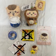 Chiikawa 栗子饅頭電腦掛 栗子大叔 啤酒 公仔、掛件、鑰匙圈、Bandai食玩, 發光栗子扭蛋、Calbee Jagabee、壽司一番賞 栗子鰻魚壽司、栗子毛絨襟章、mlb栗子襟章、腐皮壽司栗