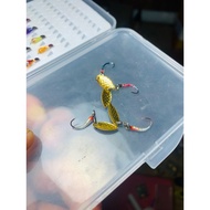 Set of 5 mini spoons to lure tilapia, ditch fish. specializes in luring rivers and streams