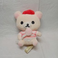 【Rilakkuma拉拉熊】小白熊玩偶吊飾 可愛娃娃吊飾（9成新）