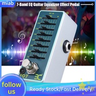 Maib ENO EQ7 Guitar Equalizer Effect Pedal 7-Band EQ True Bypass Electric with ±15dB Gain 63Hz-5KHz 