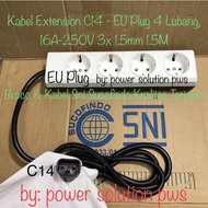 Broco Pdu Converter Change Plug Iec Ups Apc C14 4-socket