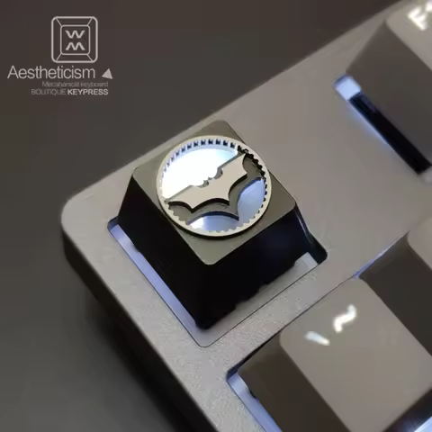 Bat Transparent Metal Keycap Aluminum CNC about Oem R4 11mm Profile Suit MX Switch Custom Mechanical