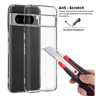 Case for Google Pixel 8, Pixel 8 Pro Transparent Silicone