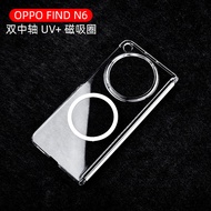 Transprent PC Hard Phone Case For OPPO Find N6 Find N5 Find N3 Magnetic Ring Shockproof Phone Back C